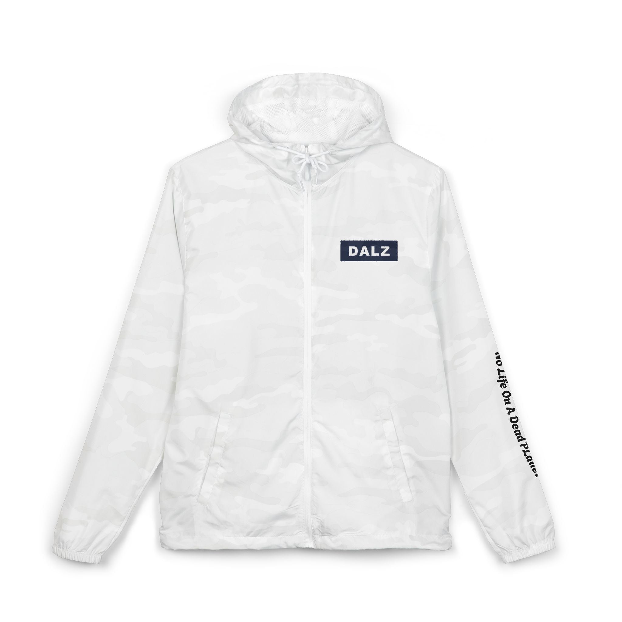 Exo-Layer  Jacket — 'No Life' Skull Patch Streetwear Full-Zip Windbreaker