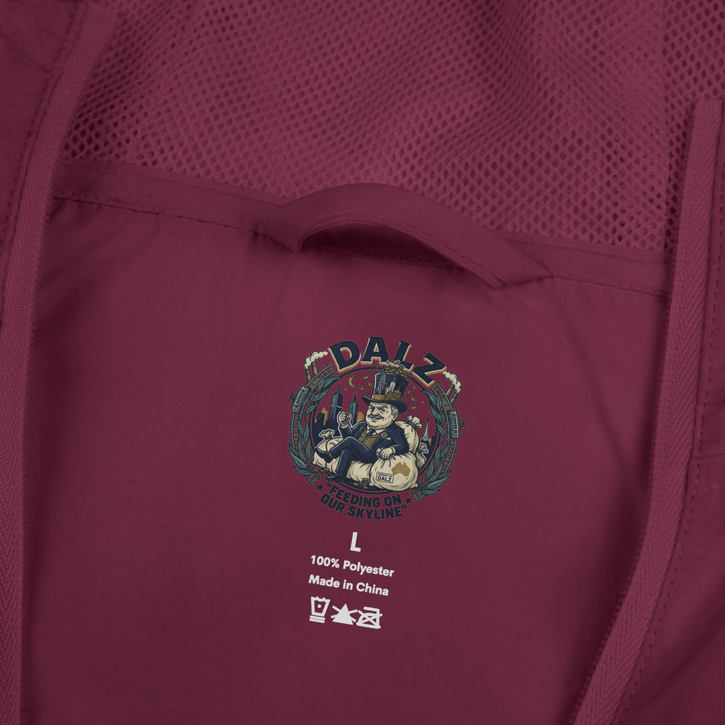 Exo-Layer  Jacket — 'No Life' Skull Patch Streetwear Full-Zip Windbreaker