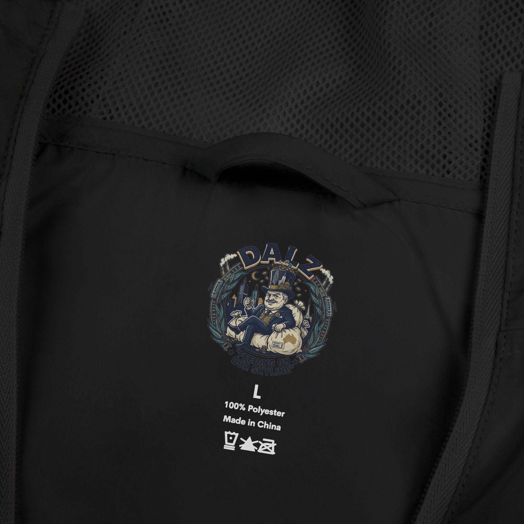 Exo-Layer  Jacket — 'No Life' Skull Patch Streetwear Full-Zip Windbreaker