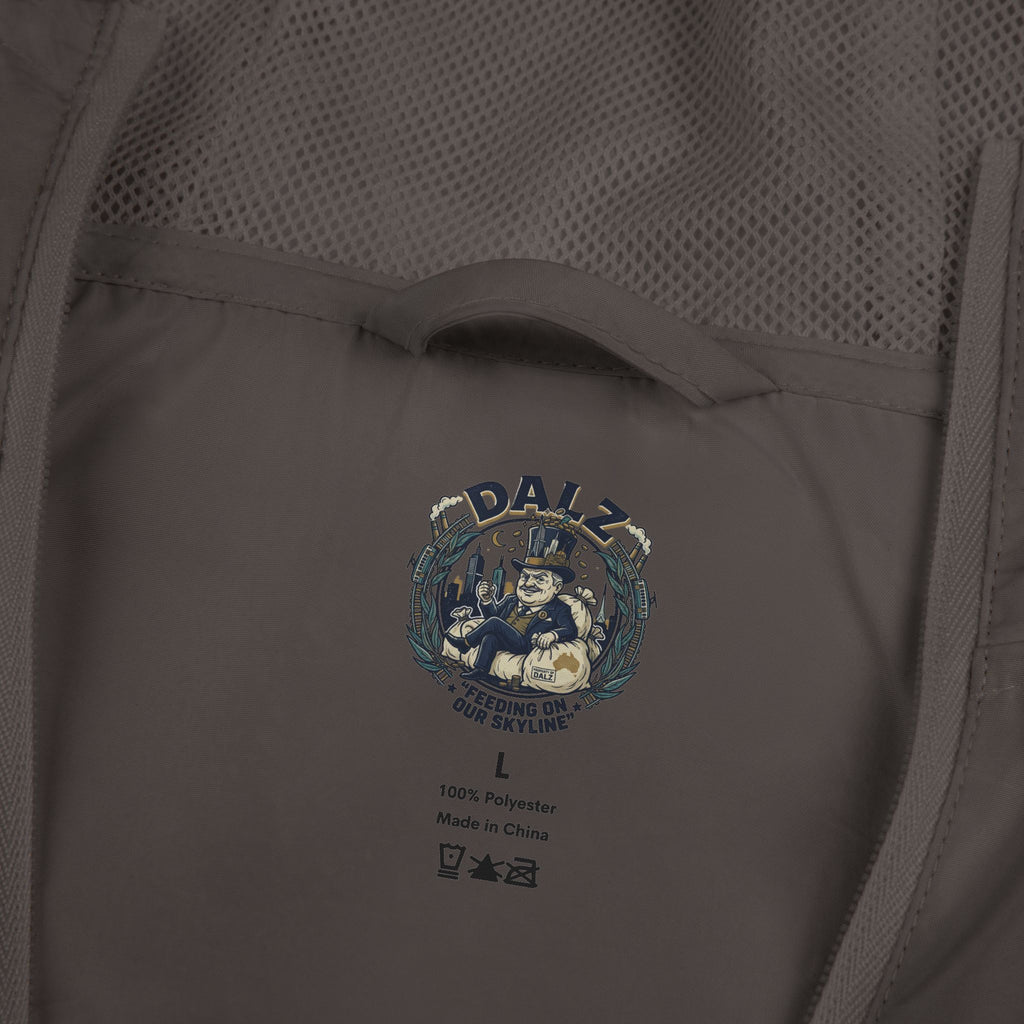 Exo-Layer  Jacket — 'No Life' Skull Patch Streetwear Full-Zip Windbreaker