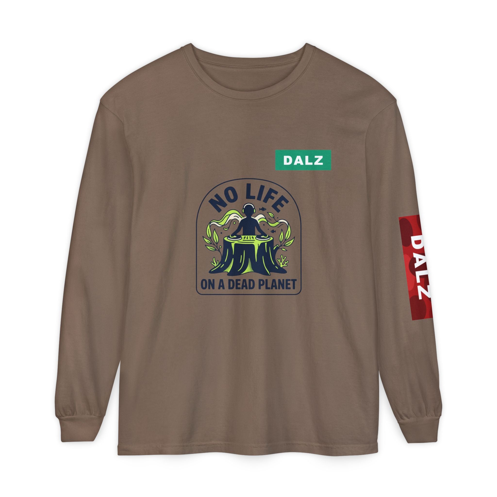 No Life on a Dead Planet Long Sleeve T-Shirt — Eco Tree Graphic