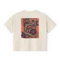 Women's Boxy Tee — Retro Skull & Floral Graphic "No Lies" Crop T-Shirt