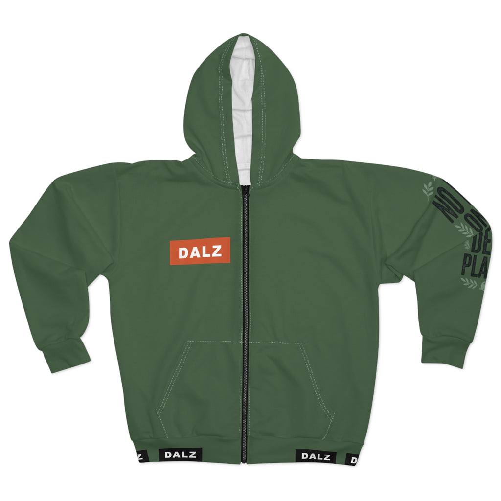 DALZ Graphic Zip Hoodie — 'Feeding on Our Skyline' Urban Streetwear