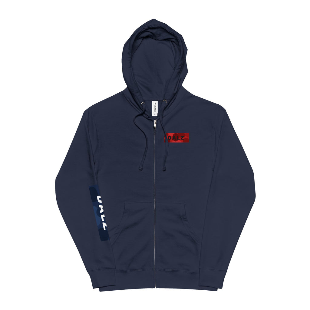 Skull & Roses Zip Hoodie – 'No Life' Vintage Tattoo Graphic