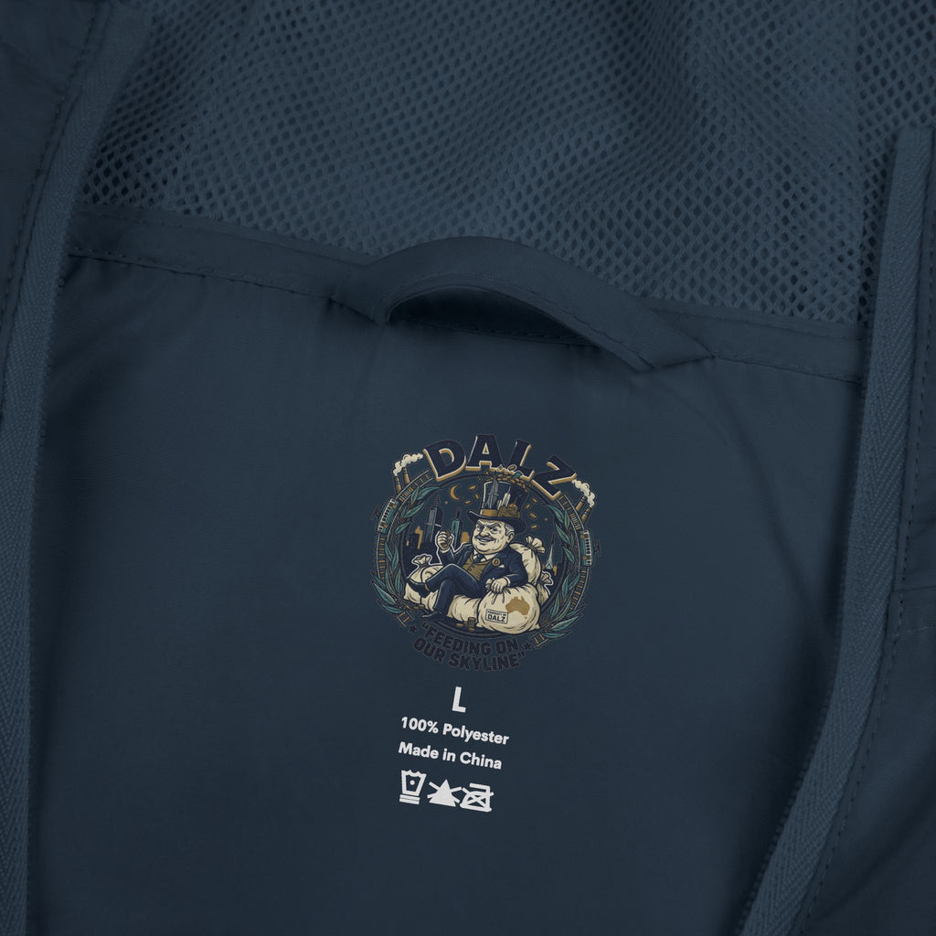 Exo-Layer  Jacket — 'No Life' Skull Patch Streetwear Full-Zip Windbreaker