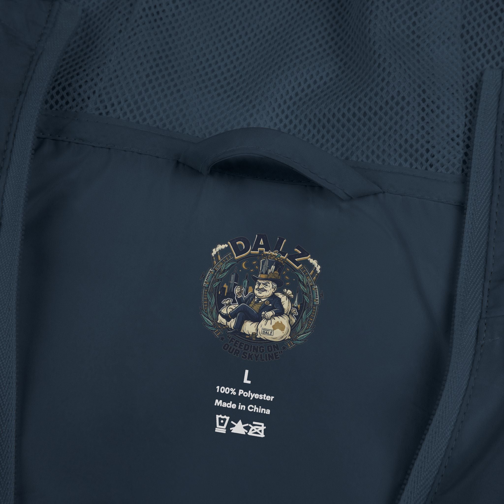 Exo-Layer  Jacket — 'No Life' Skull Patch Streetwear Full-Zip Windbreaker