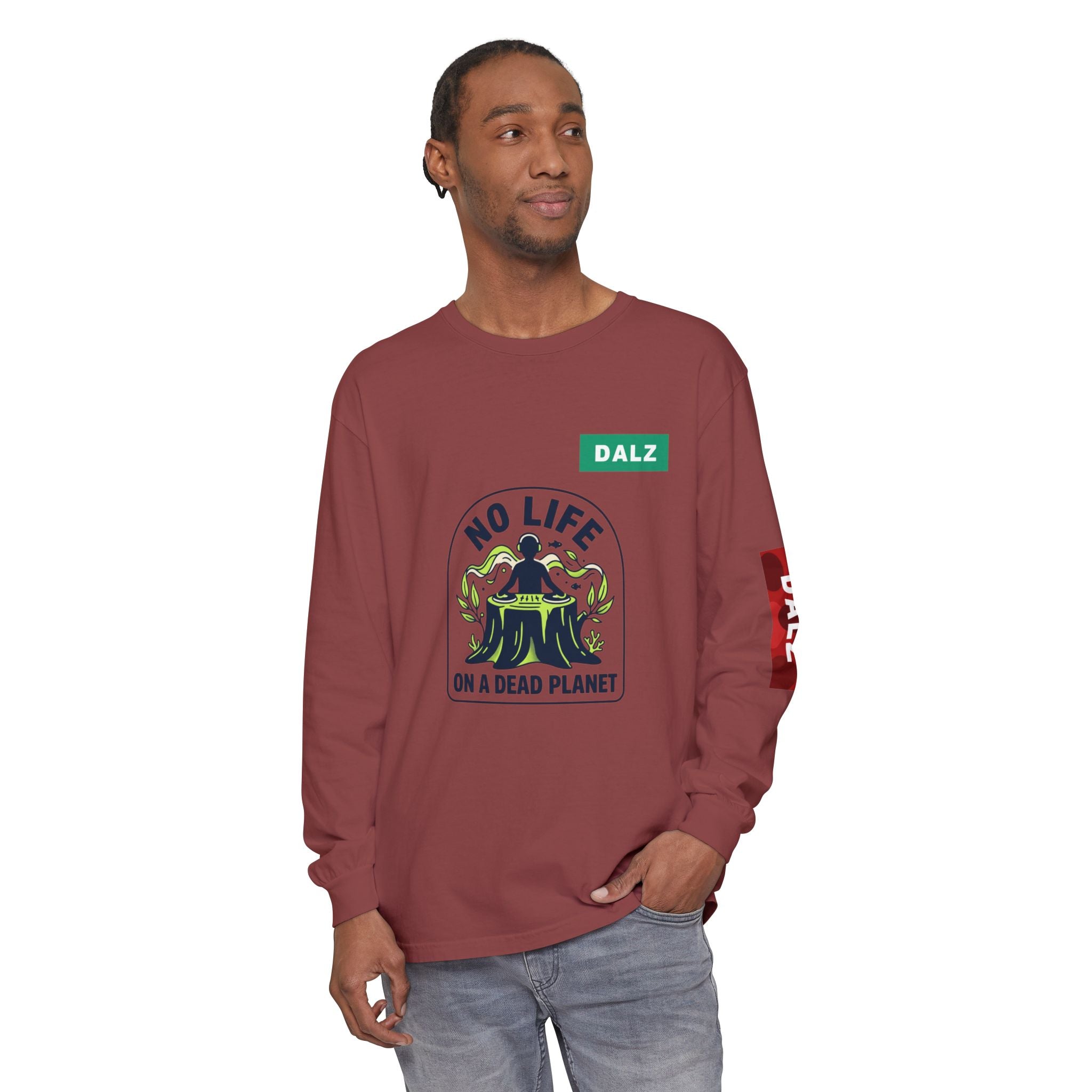 No Life on a Dead Planet Long Sleeve T-Shirt — Eco Tree Graphic