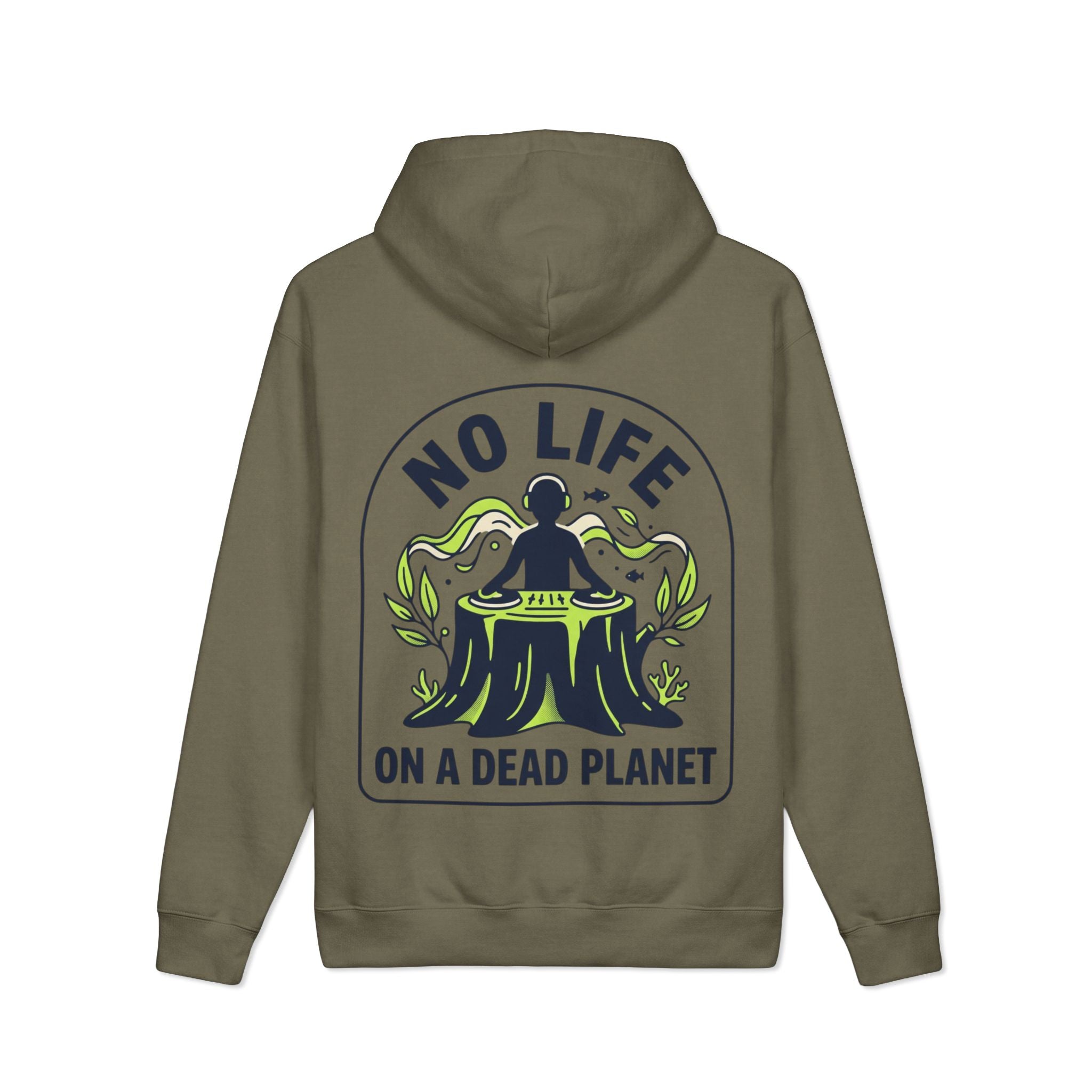 Oversized Hoodie — "No Life on a Dead Planet"