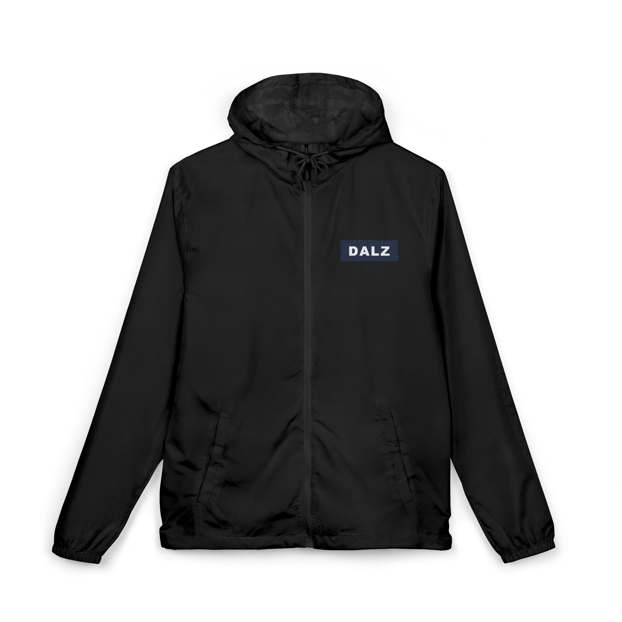 Exo-Layer  Jacket — 'No Life' Skull Patch Streetwear Full-Zip Windbreaker