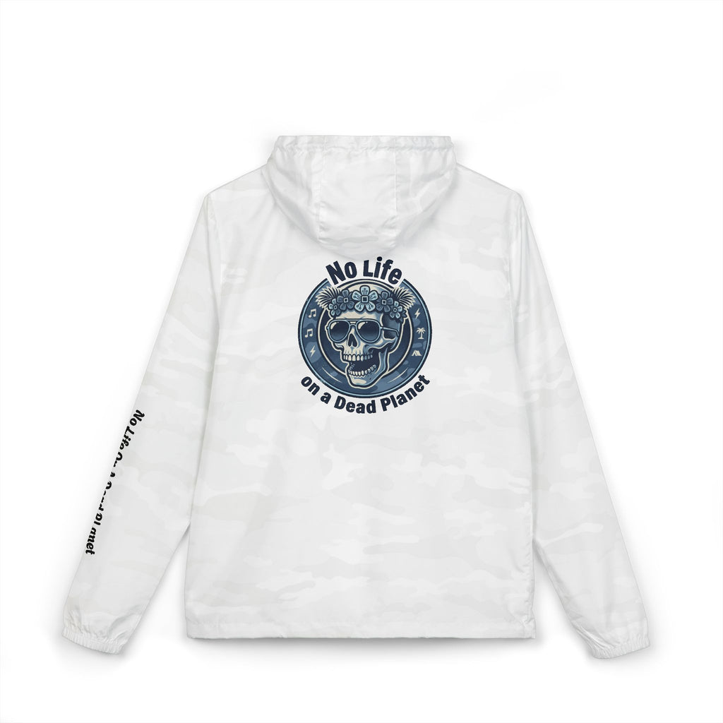 Exo-Layer  Jacket — 'No Life' Skull Patch Streetwear Full-Zip Windbreaker