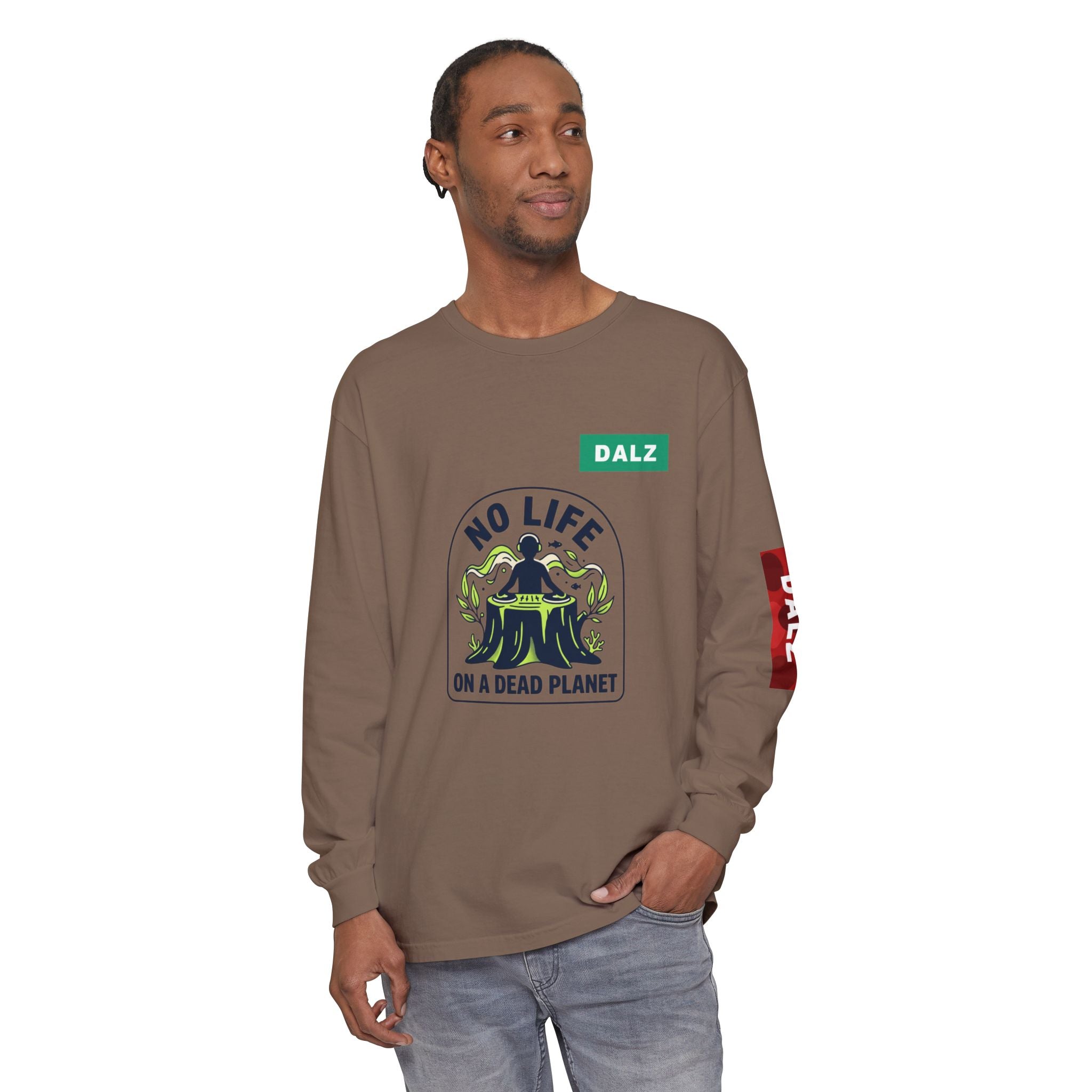 No Life on a Dead Planet Long Sleeve T-Shirt — Eco Tree Graphic