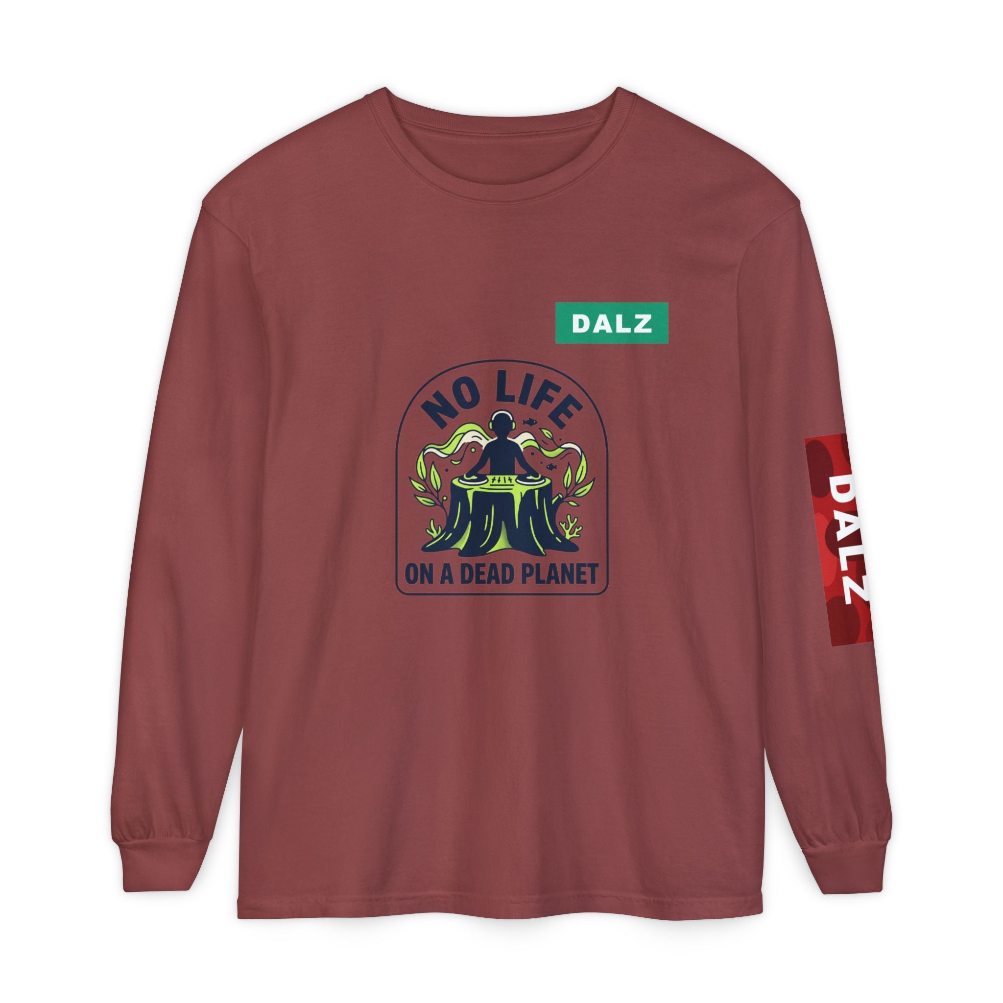 No Life on a Dead Planet Long Sleeve T-Shirt — Eco Tree Graphic