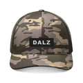 DALZ Embroidered Camo Hat — Adjustable Mesh Back Cap